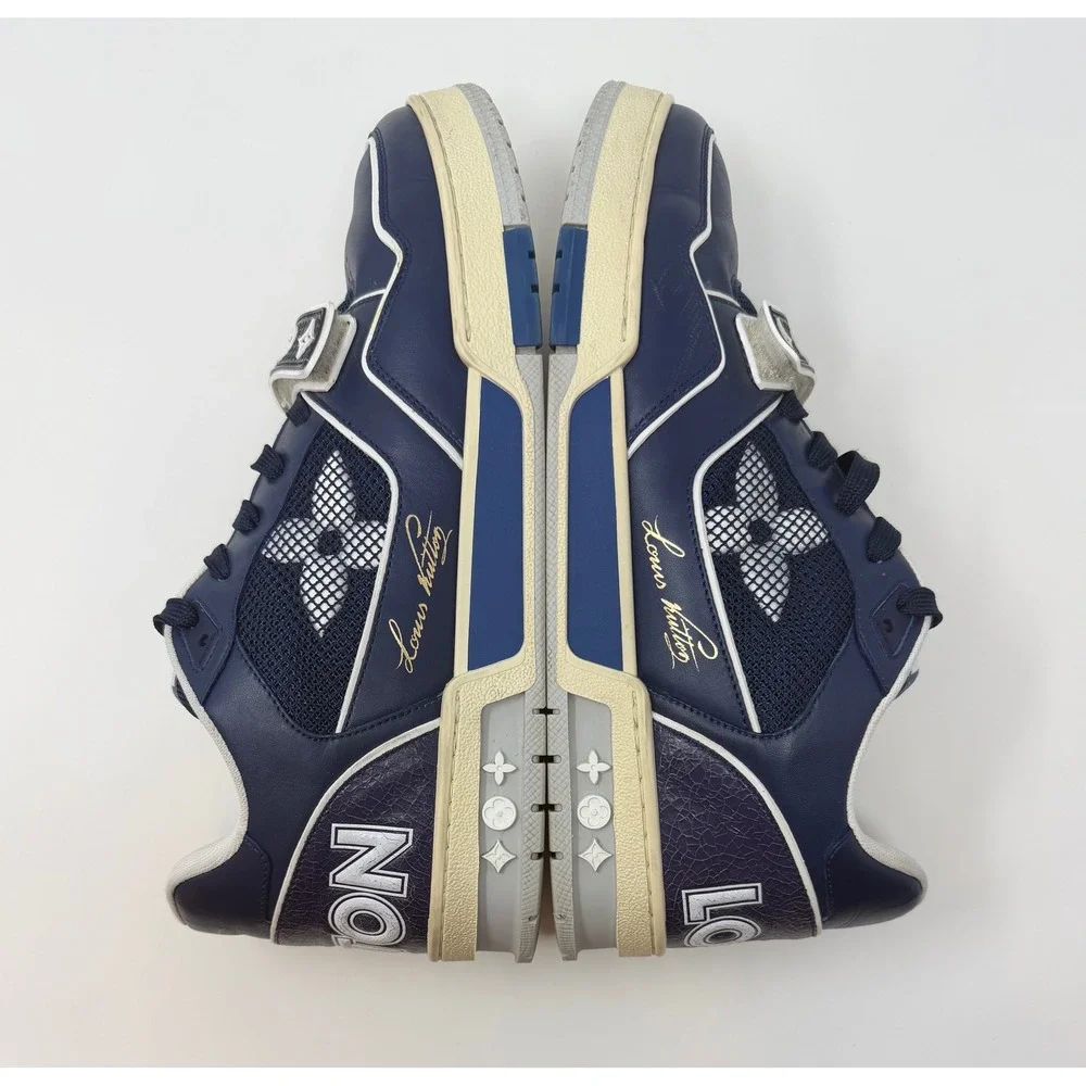 Louis Vuitton Trainer NYC Exclusive Navy Mesh Size 9.5 US 8.5 LV